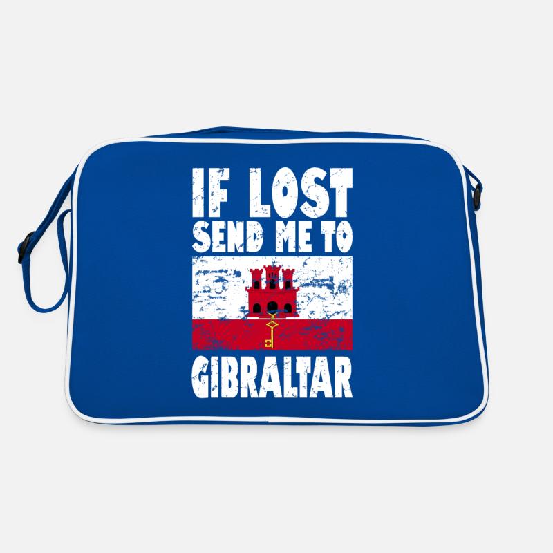 Drapeau de Gibraltar Disant Sac Retro
