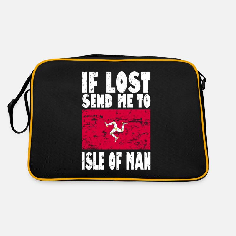 Drapeau de l’île de Man disant Sac Retro