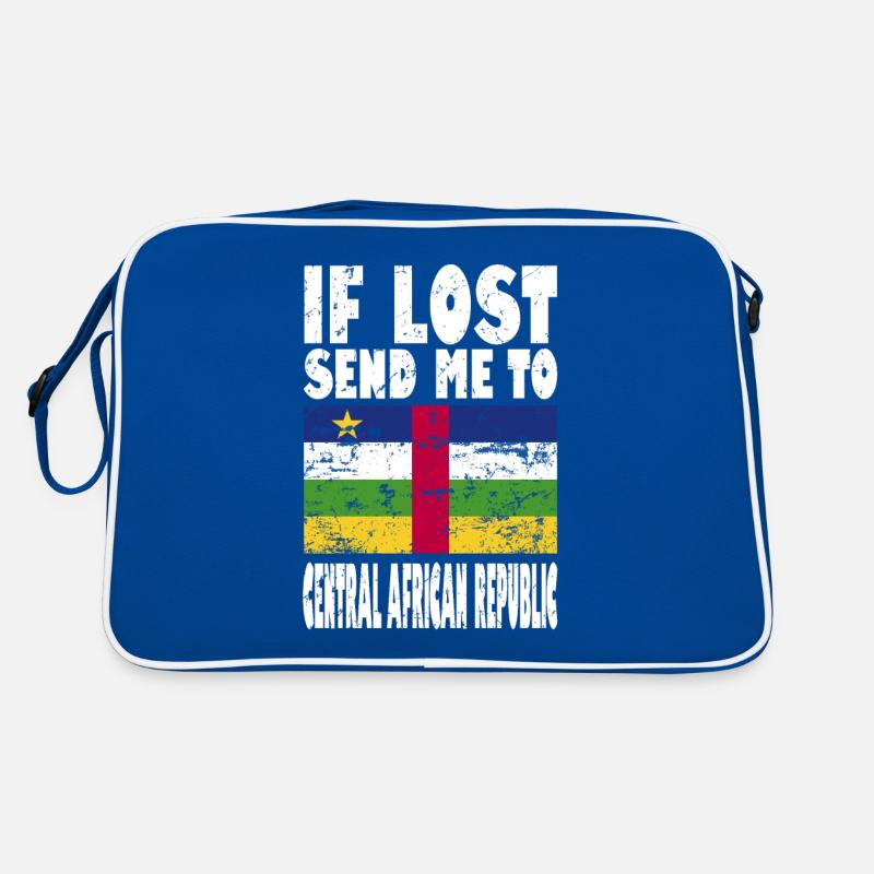 Central African Republic Flag Saying Retro Bag