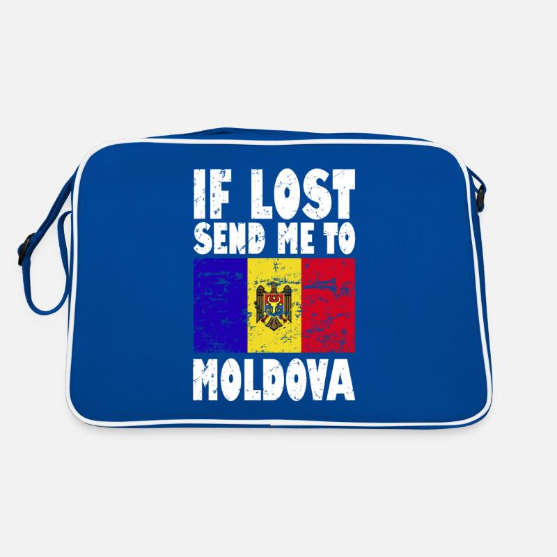 Slogan du drapeau de la Moldavie Sac Retro