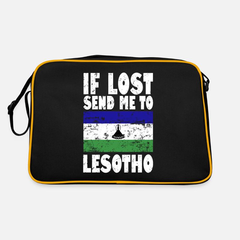 Dicton du drapeau du Lesotho Sac Retro