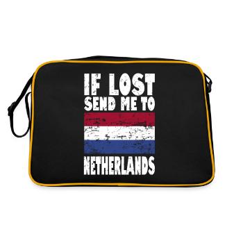 Drapeau des Pays-Bas - Sac Retro - noir/or - Dos