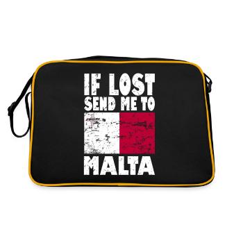 Drapeau de Malte - Sac Retro - noir/or - Dos