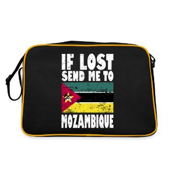 Drapeau du Mozambique - Sac Retro - noir/or - Dos