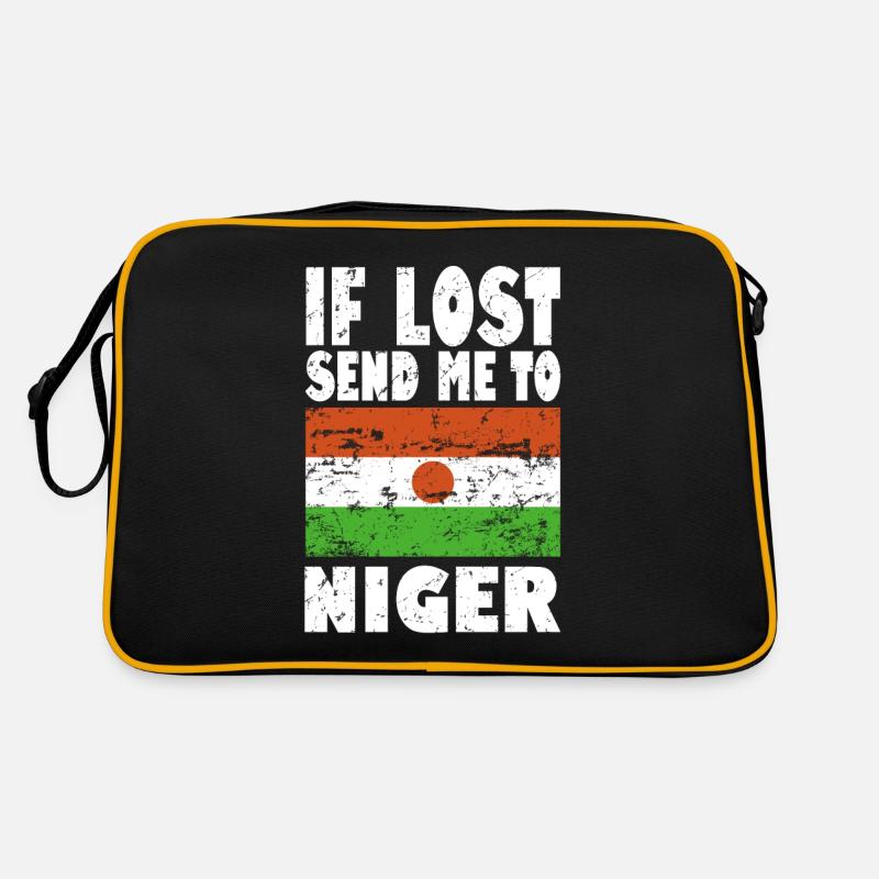 Niger Flagge Spruch Retro Tasche