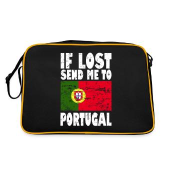 Drapeau du Portugal - Sac Retro - noir/or - Dos