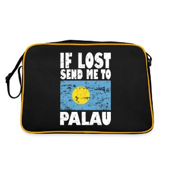 Dicton du drapeau des Palaos - Sac Retro - noir/or - Dos