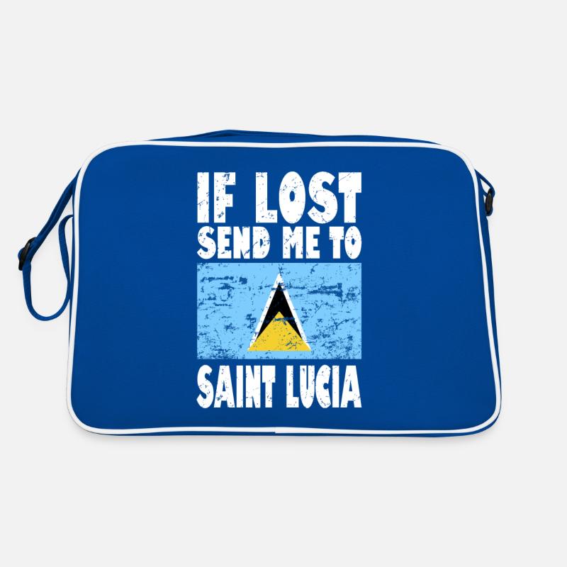 Dicton du drapeau de Sainte-Lucie Sac Retro