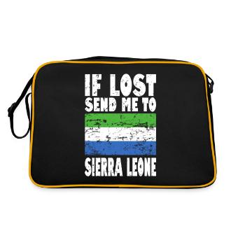 Drapeau de la Sierra Leone - Sac Retro - noir/or - Dos