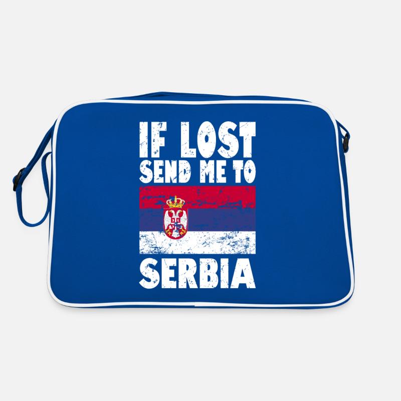 Slogan du drapeau de la Serbie Sac Retro