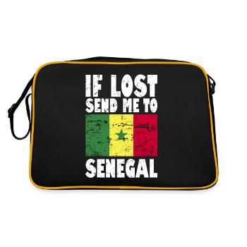 Drapeau du Sénégal - Sac Retro - noir/or - Dos