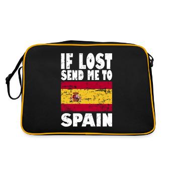 Drapeau de l’Espagne - Sac Retro - noir/or - Dos