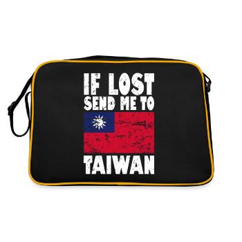 Drapeau de Taïwan - Sac Retro - noir/or - Dos