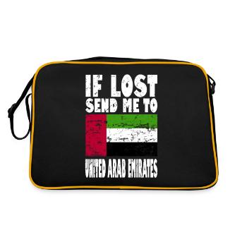 Drapeau des Émirats arabes unis - Sac Retro - noir/or - Dos
