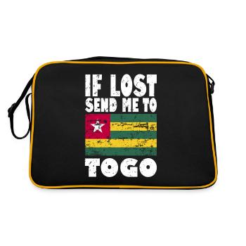 Drapeau du Togo - Sac Retro - noir/or - Dos