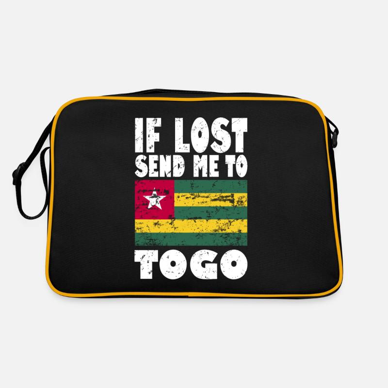 Drapeau du Togo - Sac Retro - noir/or