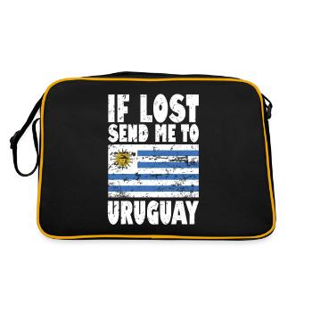 Drapeau de l’Uruguay - Sac Retro - noir/or - Dos