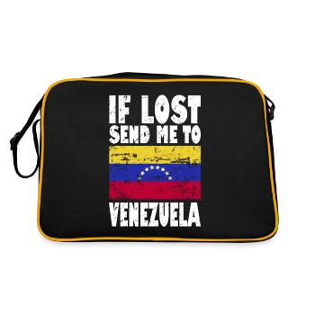 Drapeau du Venezuela - Sac Retro - noir/or - Dos
