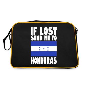 Drapeau du Honduras - Sac Retro - noir/or - Dos