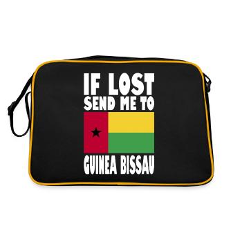 Drapeau de la Guinée-Bissau - Sac Retro - noir/or - Dos