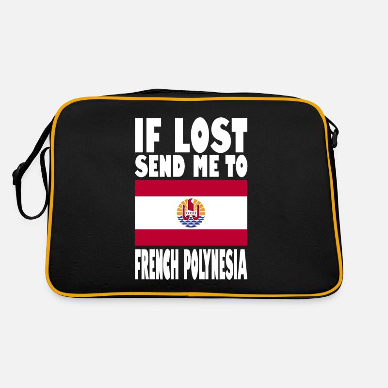 Français Drapeau de la Polynésie Sac Retro