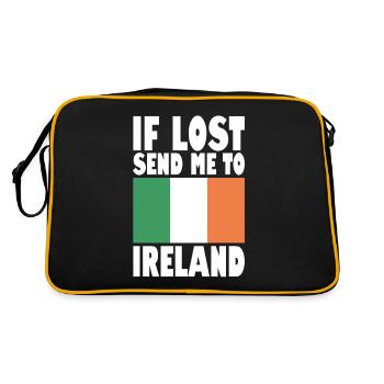 Drapeau irlandais - Sac Retro - noir/or - Dos