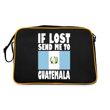 Guatemala Flag Saying - Retro Bag - black/gold - Back