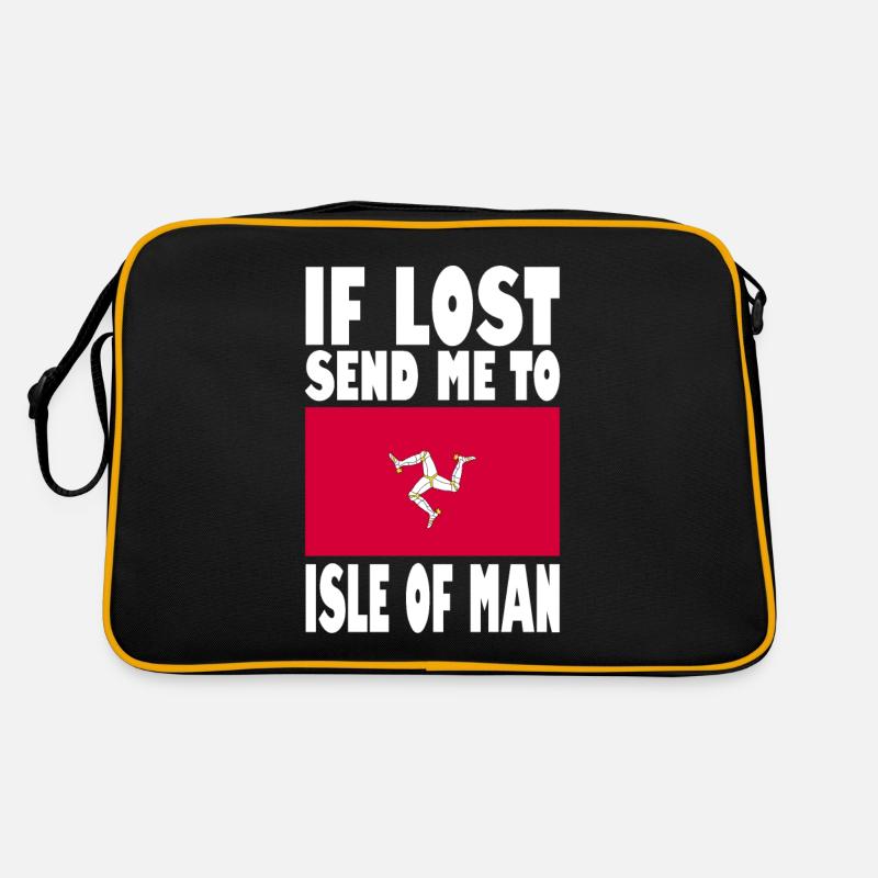 Drapeau de l’île de Man disant Sac Retro
