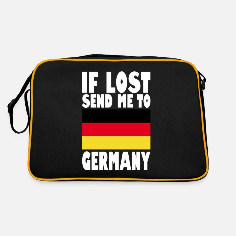Deutschland Flagge Spruch Retro Tasche