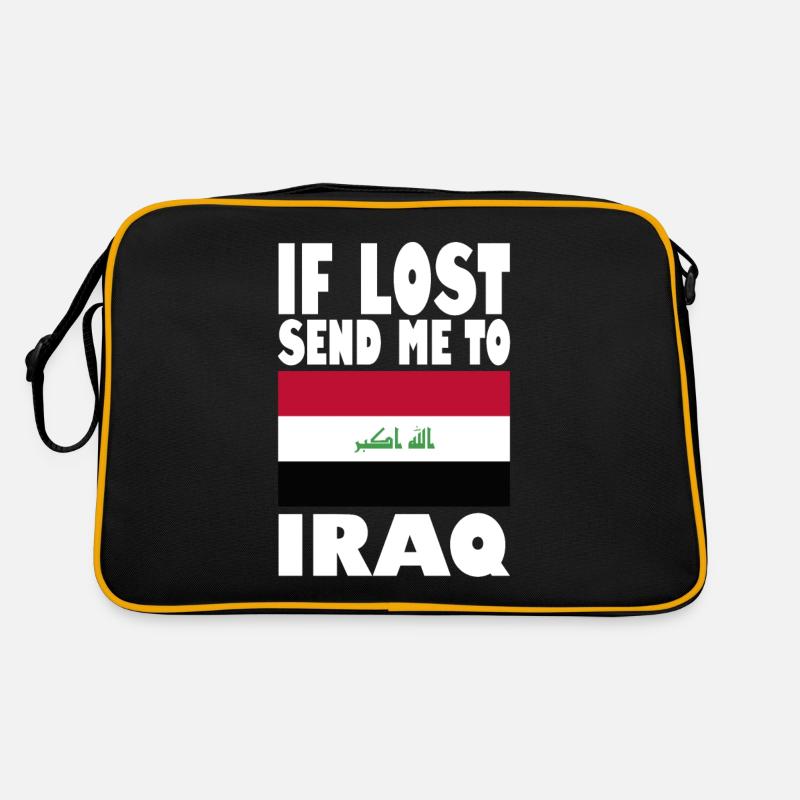 Irak Flagge Spruch Retro Tasche