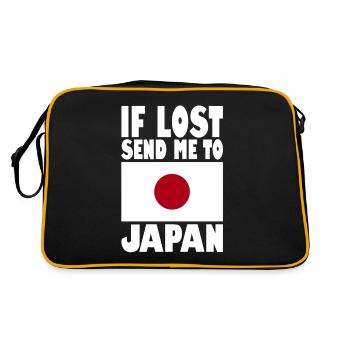 Drapeau du Japon - Sac Retro - noir/or - Dos