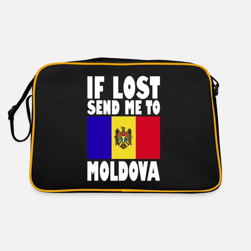 Slogan du drapeau de la Moldavie Sac Retro