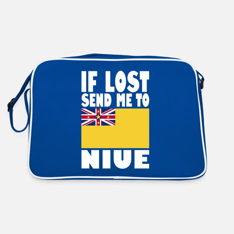 Niue Flagge Spruch Retro Tasche