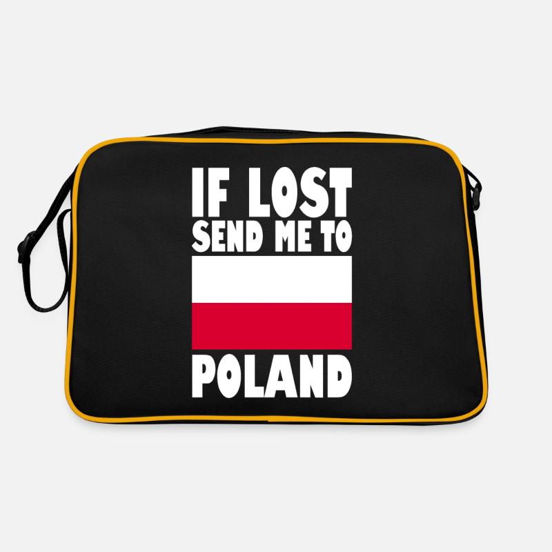 Polen Flagge Spruch Retro Tasche