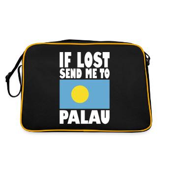 Dicton du drapeau des Palaos - Sac Retro - noir/or - Dos