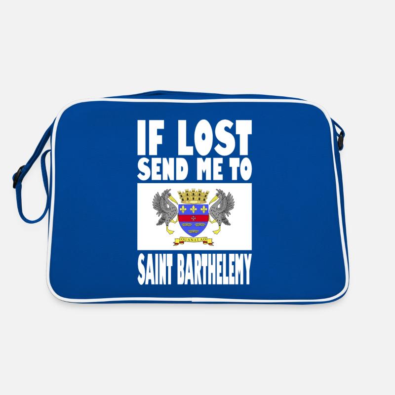 Saint Barthélemy Flag Saying Retro Bag