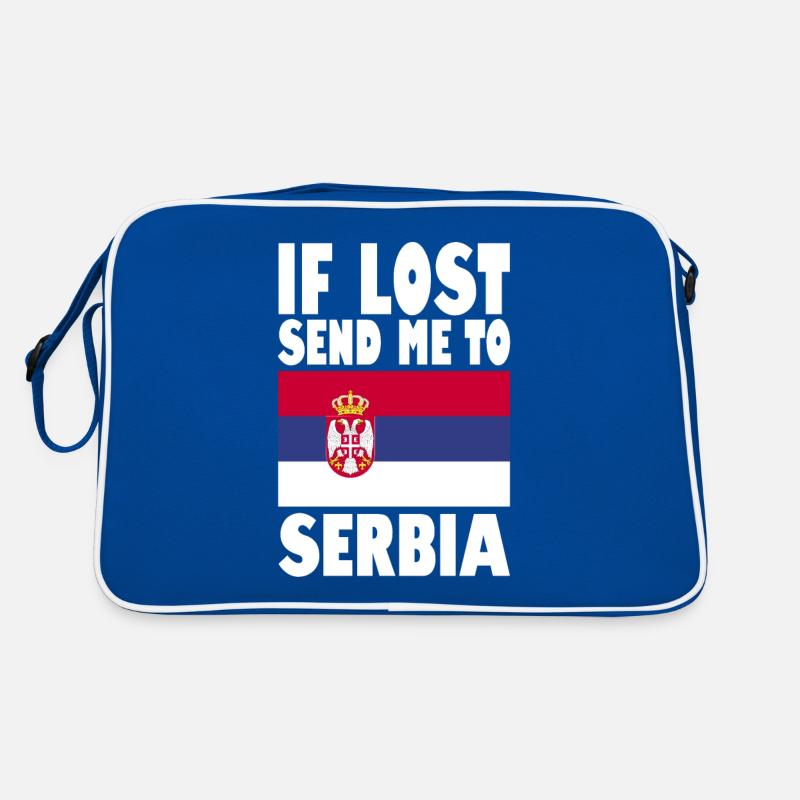 Slogan du drapeau de la Serbie Sac Retro