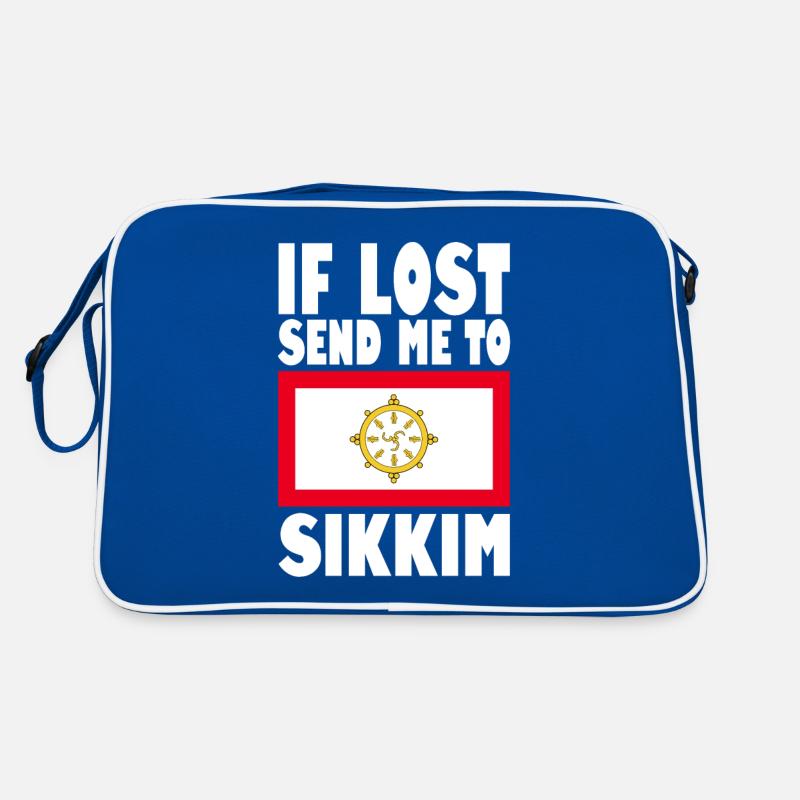 Sikkim Flag Saying Retro Bag
