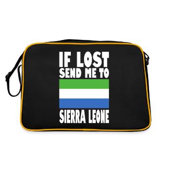 Drapeau de la Sierra Leone - Sac Retro - noir/or - Dos