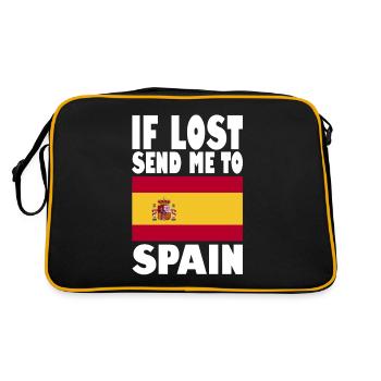 Drapeau de l’Espagne - Sac Retro - noir/or - Dos