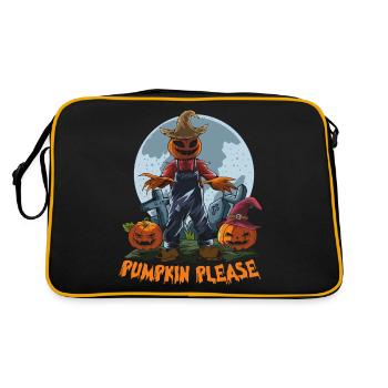 Halloween Citrouille Horreur - Sac Retro - noir/or - Dos