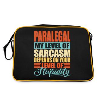 Paralégal - Sac Retro - noir/or - Dos