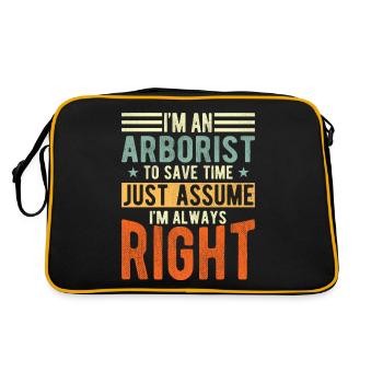 Arboriculteurs - Sac Retro - noir/or - Dos