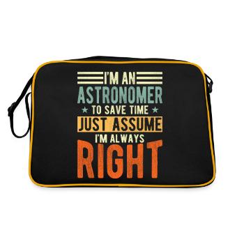 Astronome - Sac Retro - noir/or - Dos
