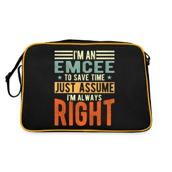 Presenter - Retro Bag - black/gold - Back