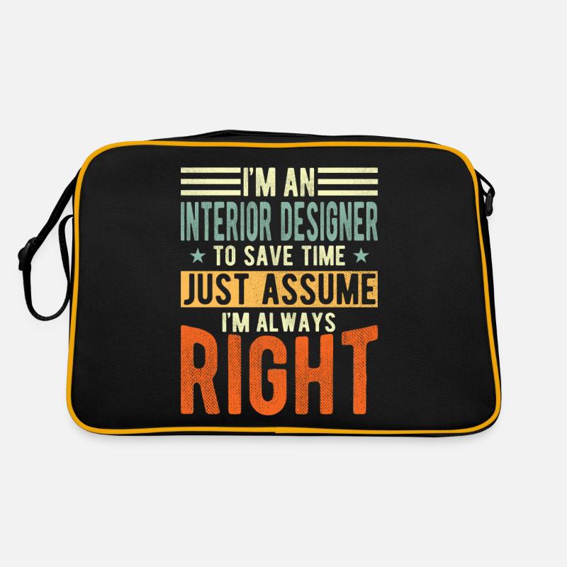 Innenarchitekt Retro Tasche