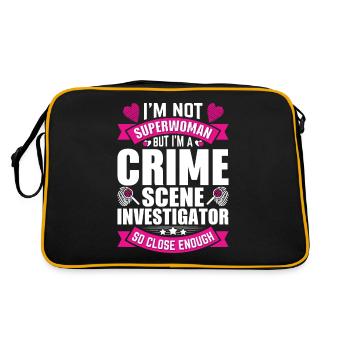 Preuves médico-légales - Kripo Polizei Forensics - Sac Retro - noir/or - Dos