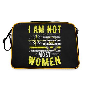 I'm not x most women - x dispatcher - Retro Bag - black/gold - Back