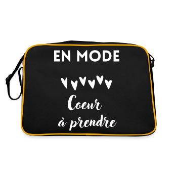 en mode coeur à prendre - Sac Retro - noir/or - Dos