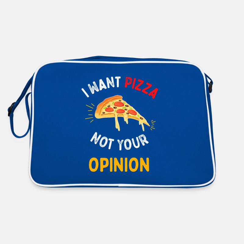 Funny pizza joke saying gift for a food lover Retro Bag